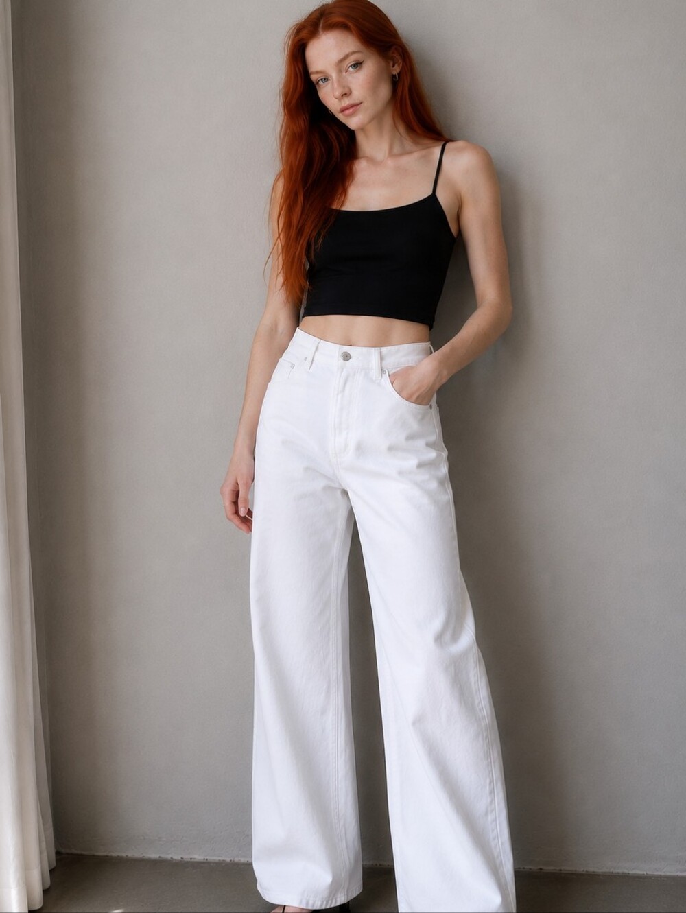 Citizens of Humanity Ayla Baggy Jeans 27 Crescent White Premium Vintage Wide Leg - Picture 2 of 16